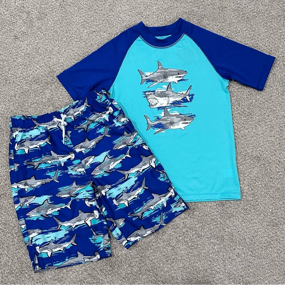 Place Sport Boys Rashguard and Swim Shorts Set